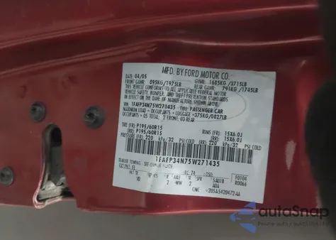 2005 Ford Focus Zx3 from USA, damaged, VIN 3FAFP31N35R156872